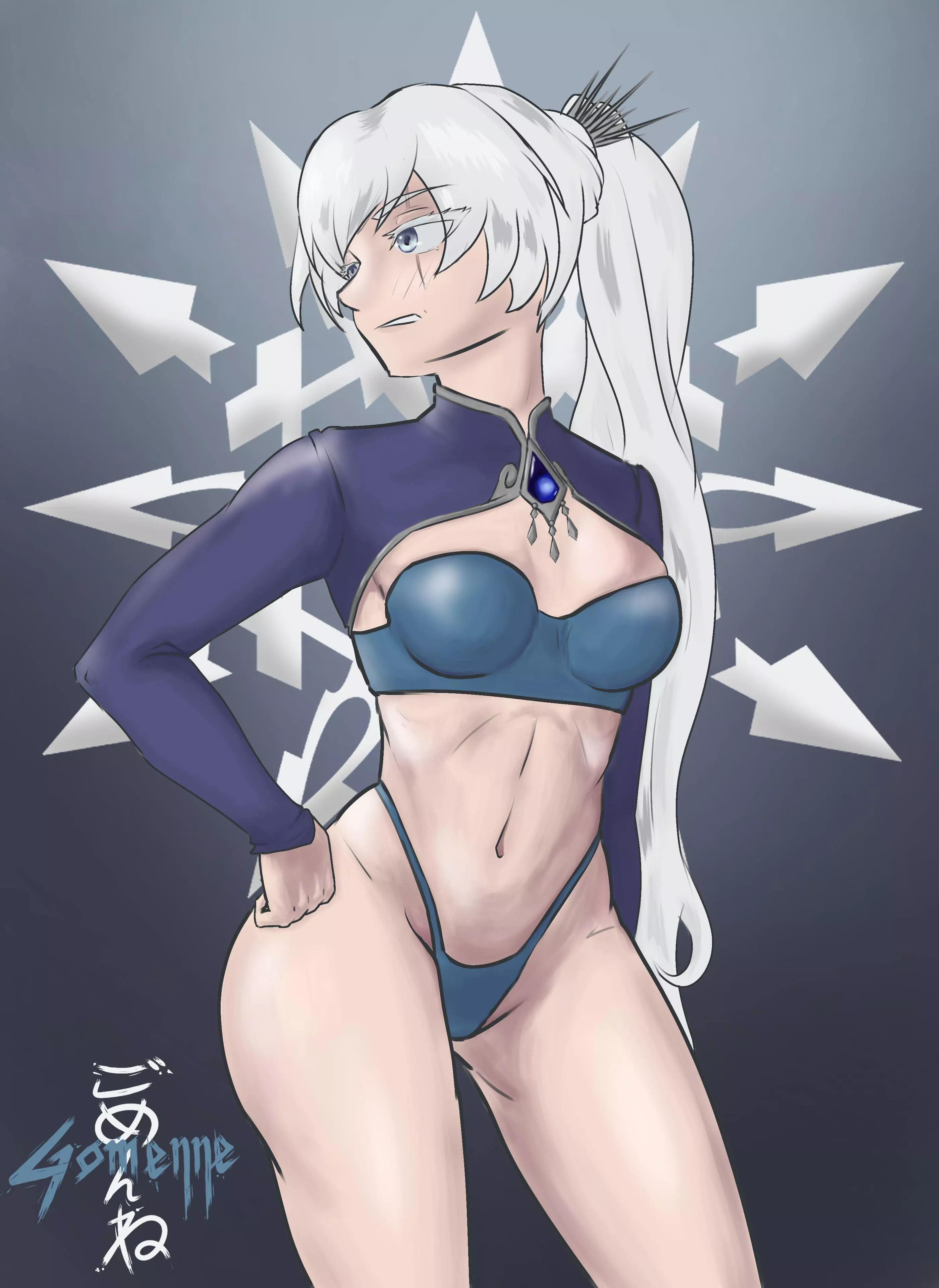 Weiss with her signature glare