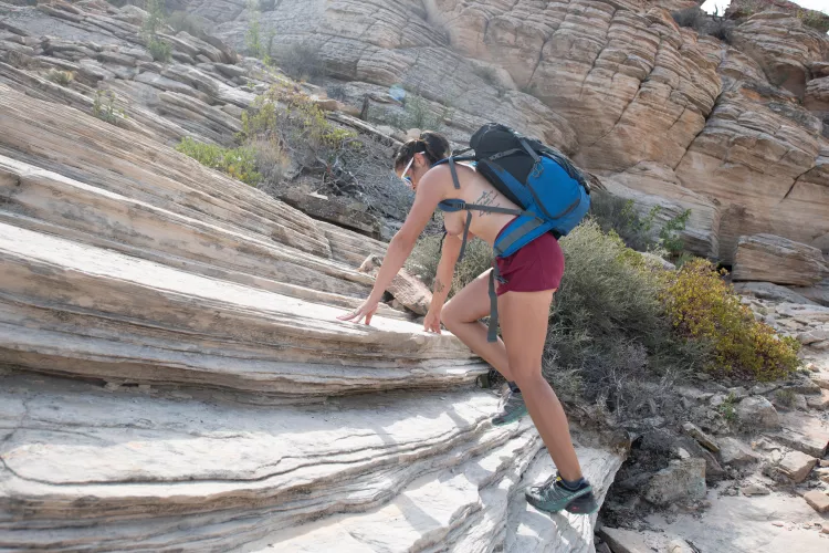 When your friends don’t let you wear a top on your hike you know you’ve made the right friends!