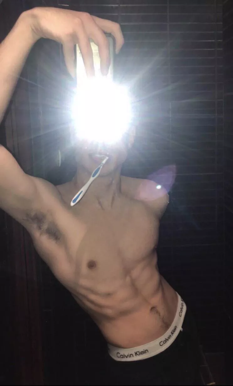 19 Curious would you sniff my pit?