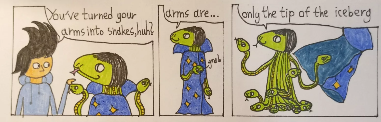 all snakes(art by me)