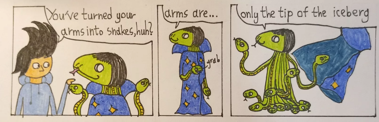 all snakes(art by me)