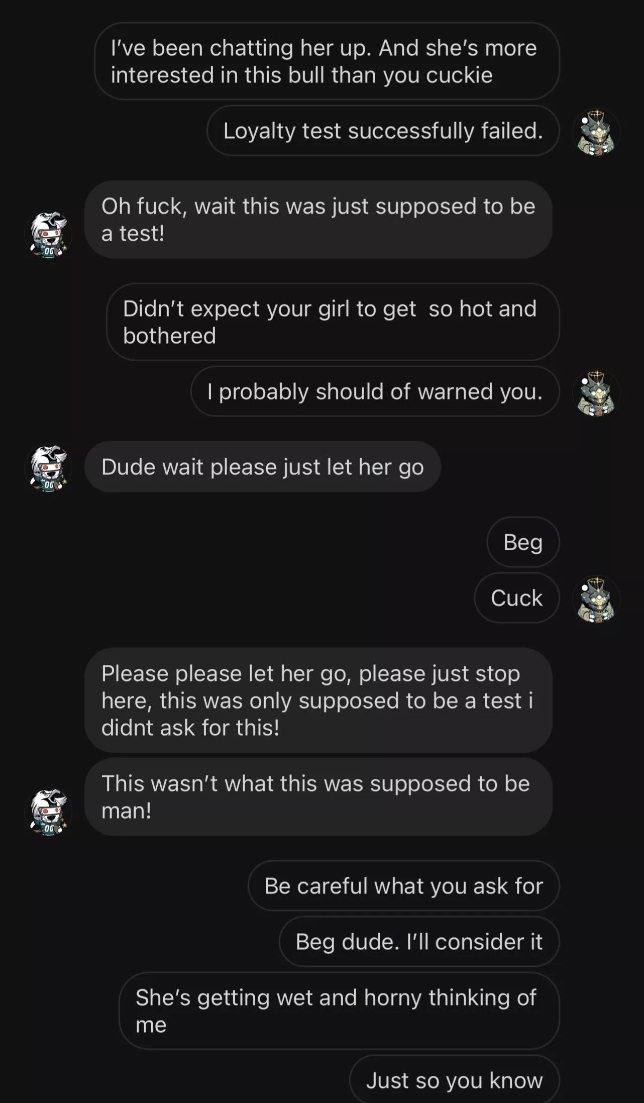 Any curious cucks, read below and DM me if you want the same treatment