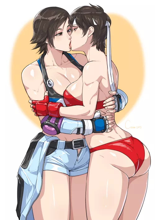 Asuka Kazama & Sakura Kasugano [Artist: Cirenk]
