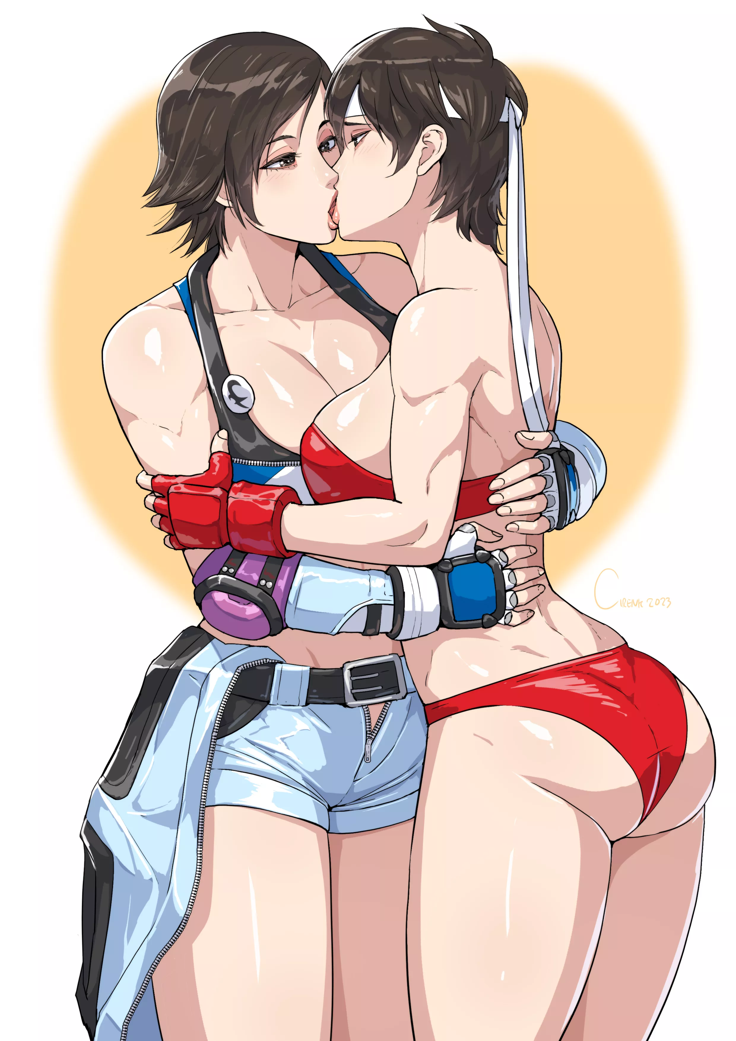 Asuka Kazama & Sakura Kasugano [Artist: Cirenk]
