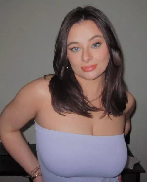 Busty in blue
