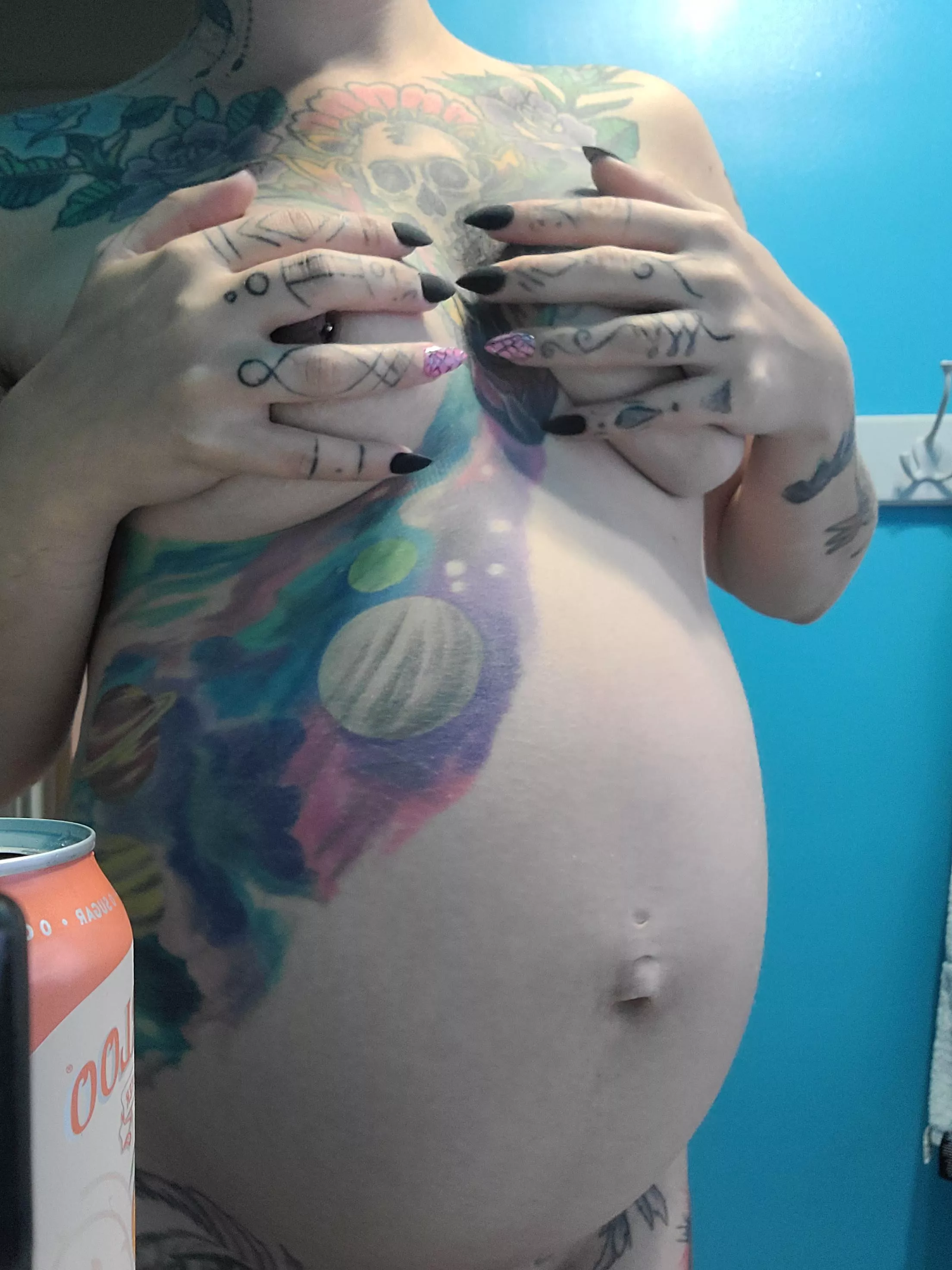 Could you help me rub my belly with lotion?