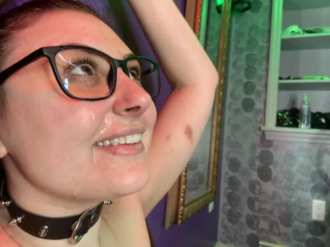 cover my glasses with your big load!