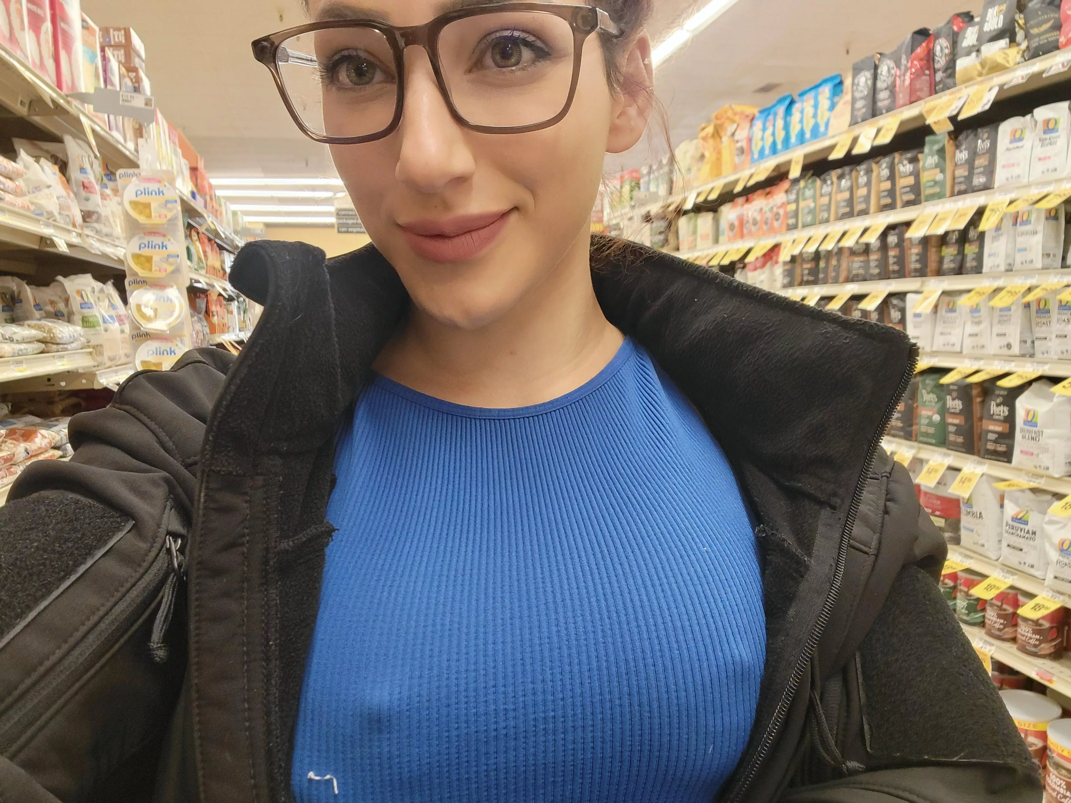 feeling mischievous walking around the grocery store like this...I hope the store clerks dnt mind