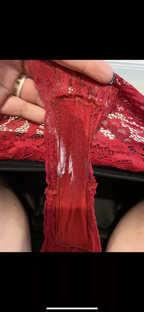 Fuck I’m so horny….I’ve never soaked panties like this before…..