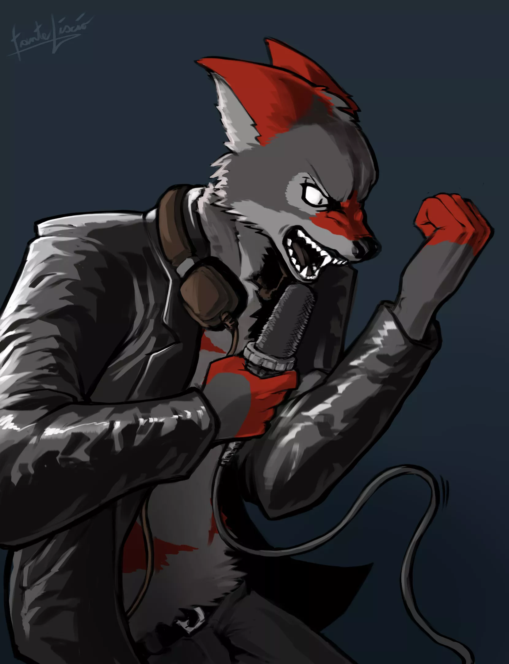 Gift for a screaming friend (art by me)