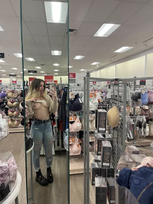 Hope you don’t mind me always dumping my tits out in public