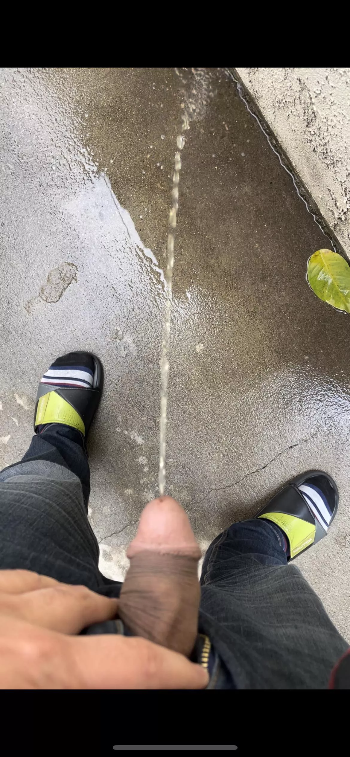 I enjoy pissing on my pavement when it’s raining out.