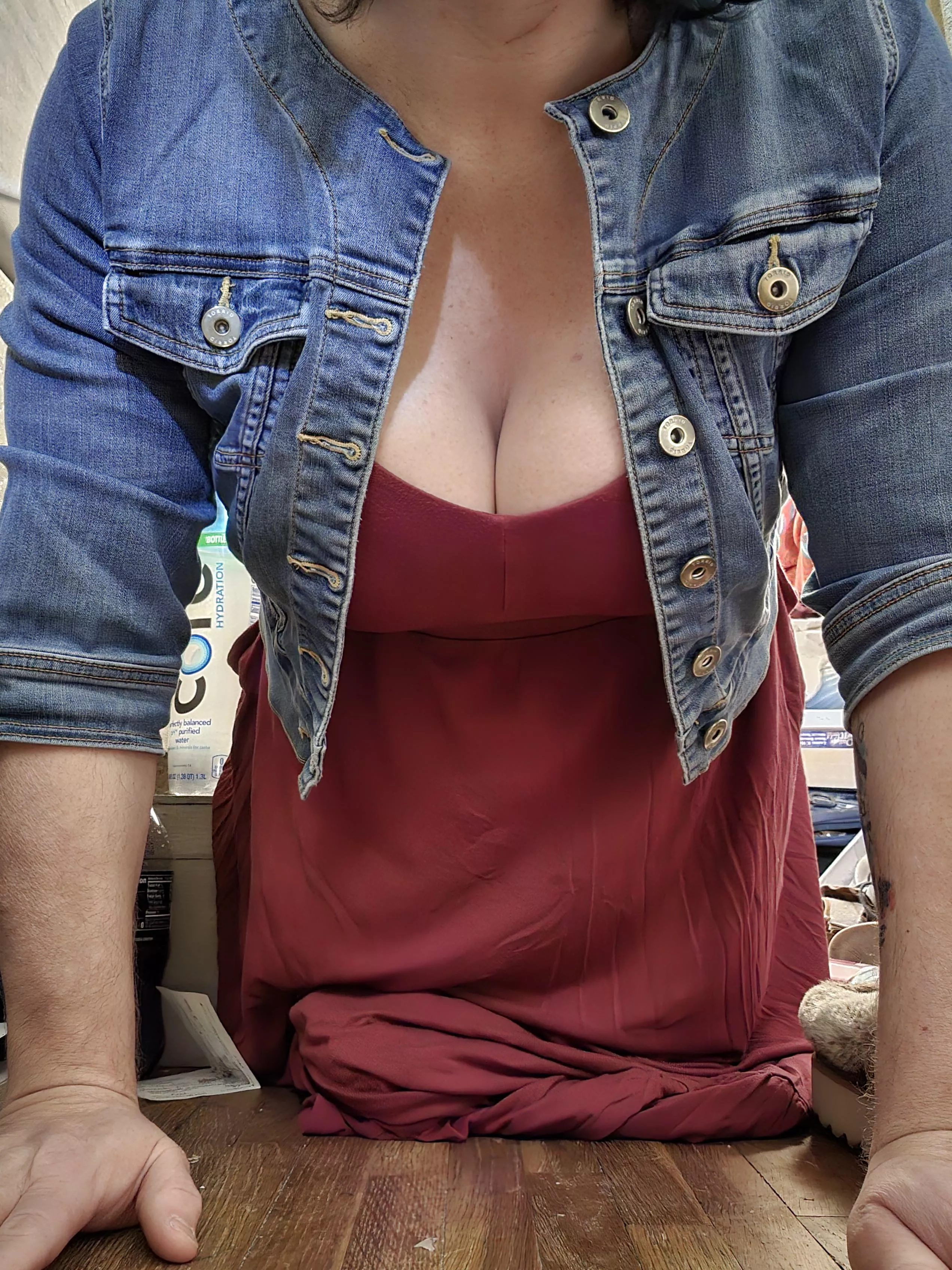 I know I dropped my glasses down here...