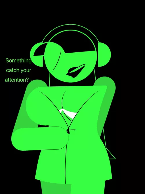 I like to think her outfit unzips (yet more dj exit fanart, she's fun to draw)