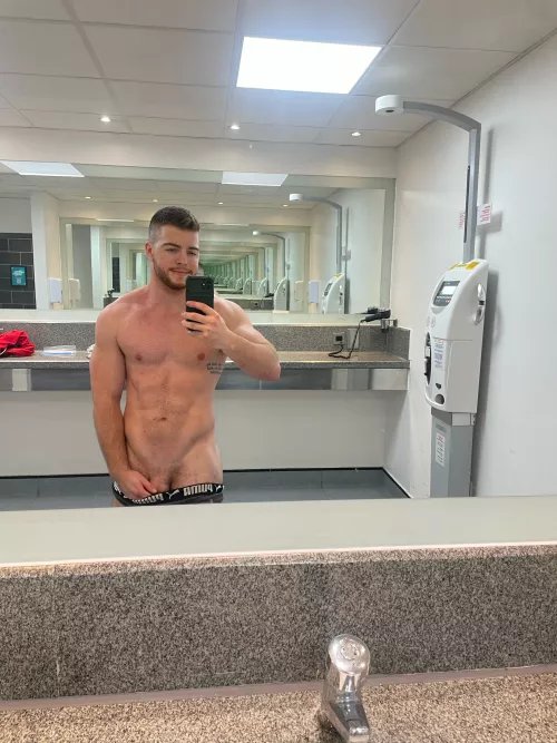 I love getting naughty in the men's locker room