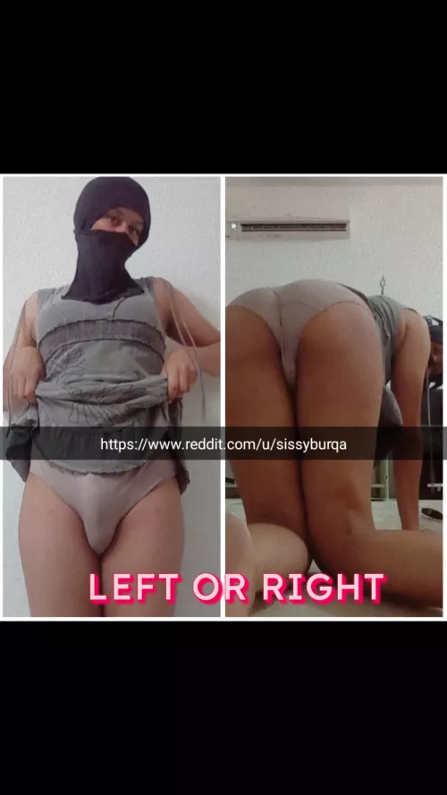 left or right? 😥🍑😈🍆