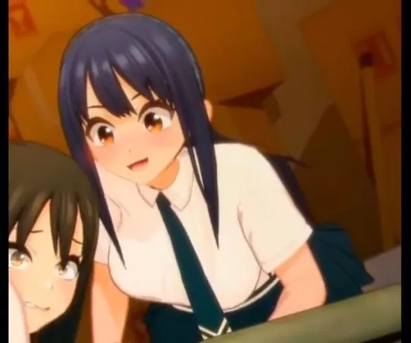 LF Color Source: 2girls, threesome, purple hair, brown hair