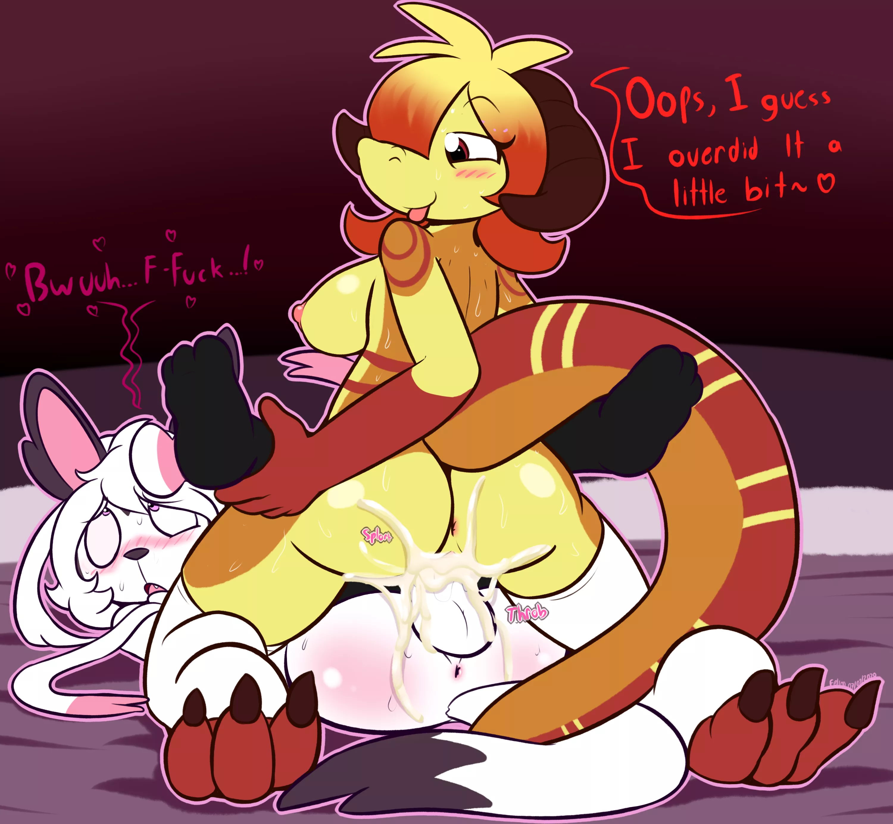 [MF] (felino) She milked me good! 🥵🥴💘