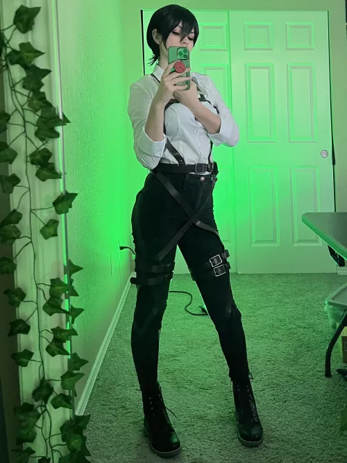 Mikasa - Attack on Titan by peachyfry