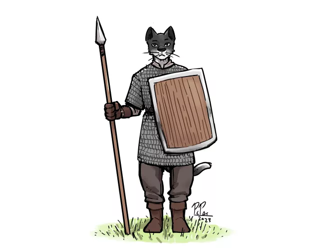 Pedra, the fluffy guard of the caravan