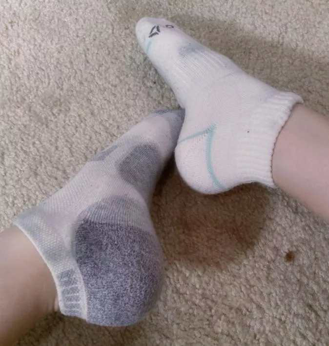 [selling] Day three in these white socks! Dont you want them??