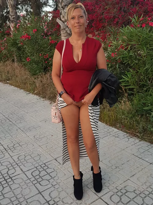 skirt and no underwear. the way i feel best!