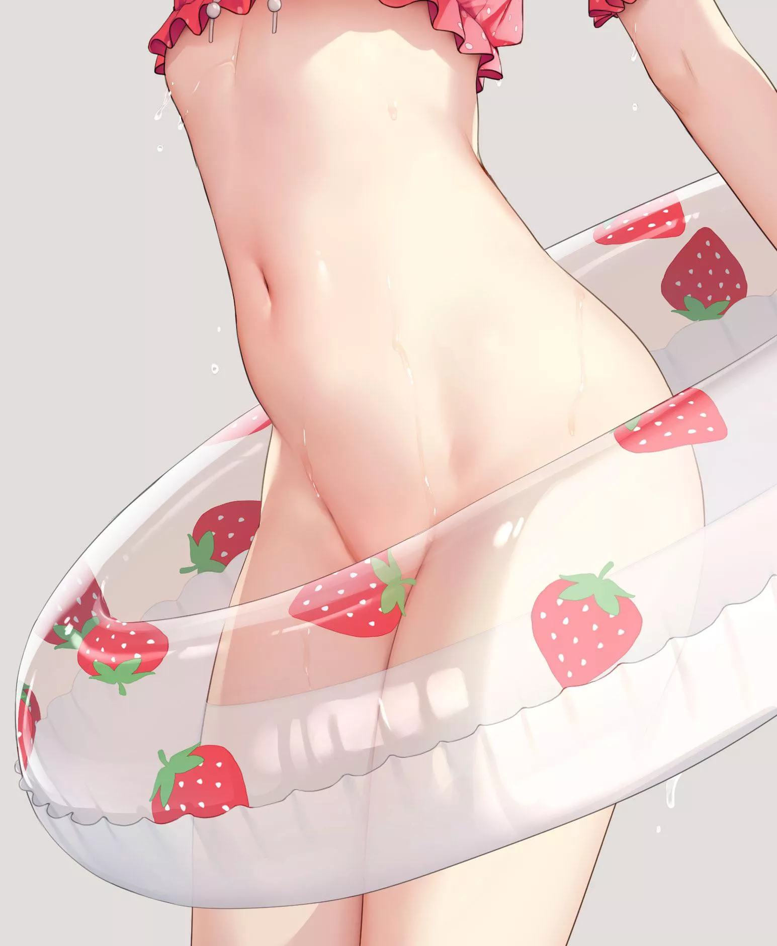 Strawberry Inflatable Donut