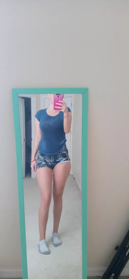 Sweaty 💪🥵 body progress next week