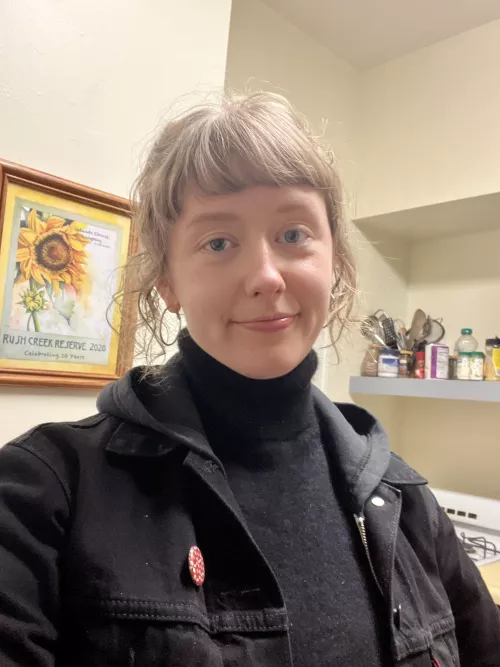 The bangs are looking super cute today!!