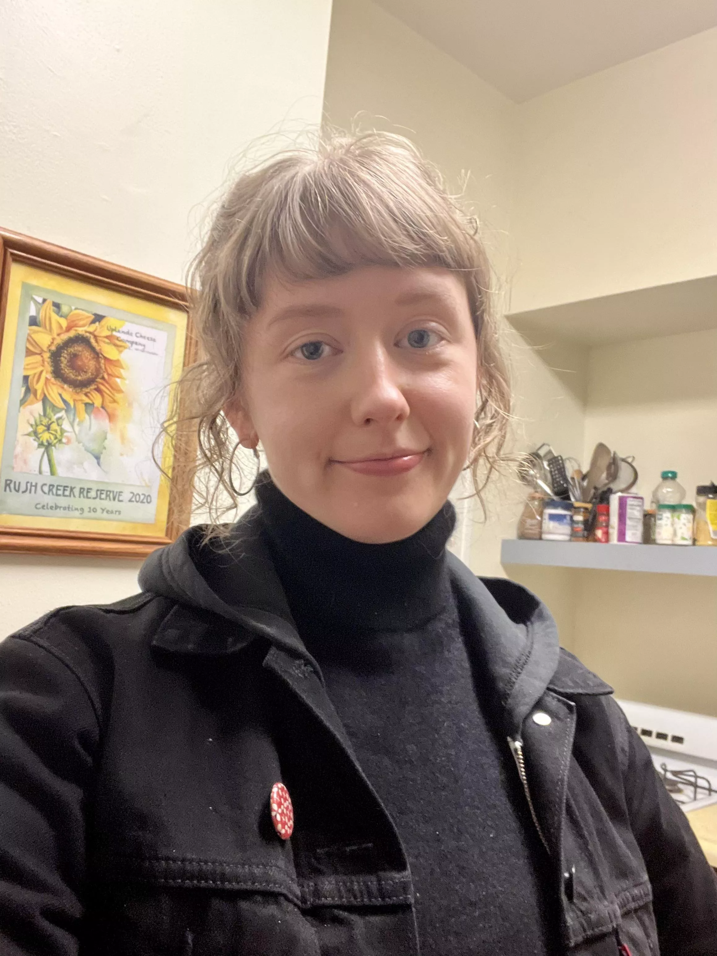 The bangs are looking super cute today!!