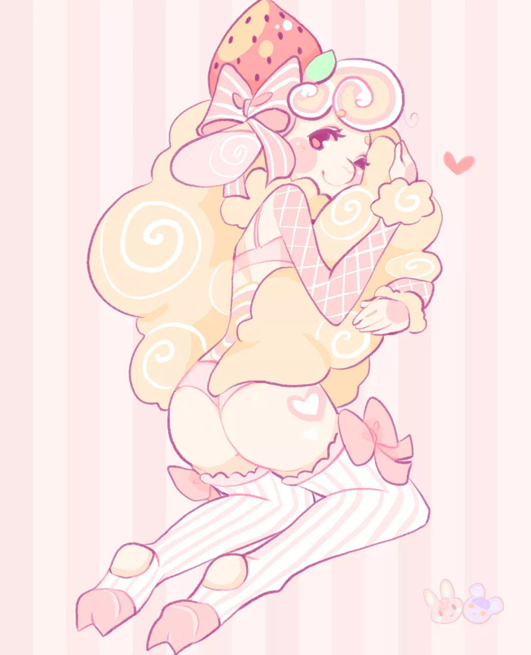 the cutest sheep (comm work by me: cinnabunny88 twitter)