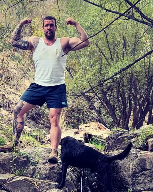 Two beasts in their natural habitat