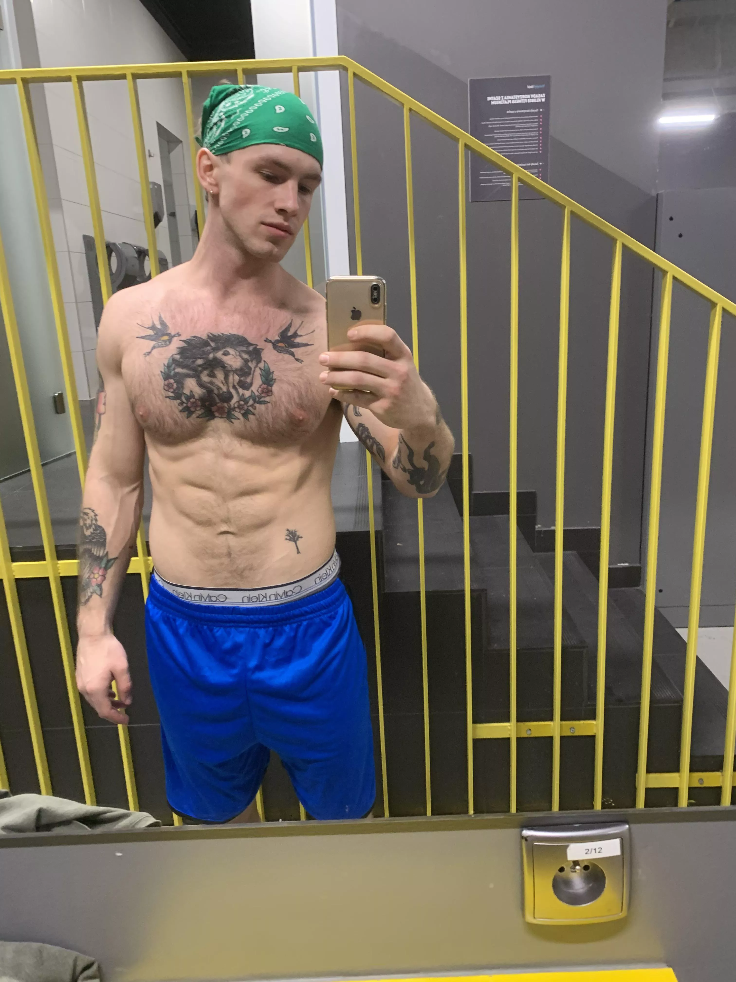 We could arm wrestle. I bet I am winning