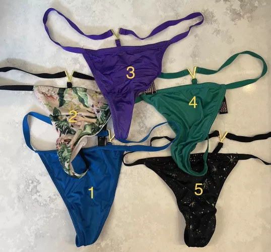 What thong should I wear tomorrow?