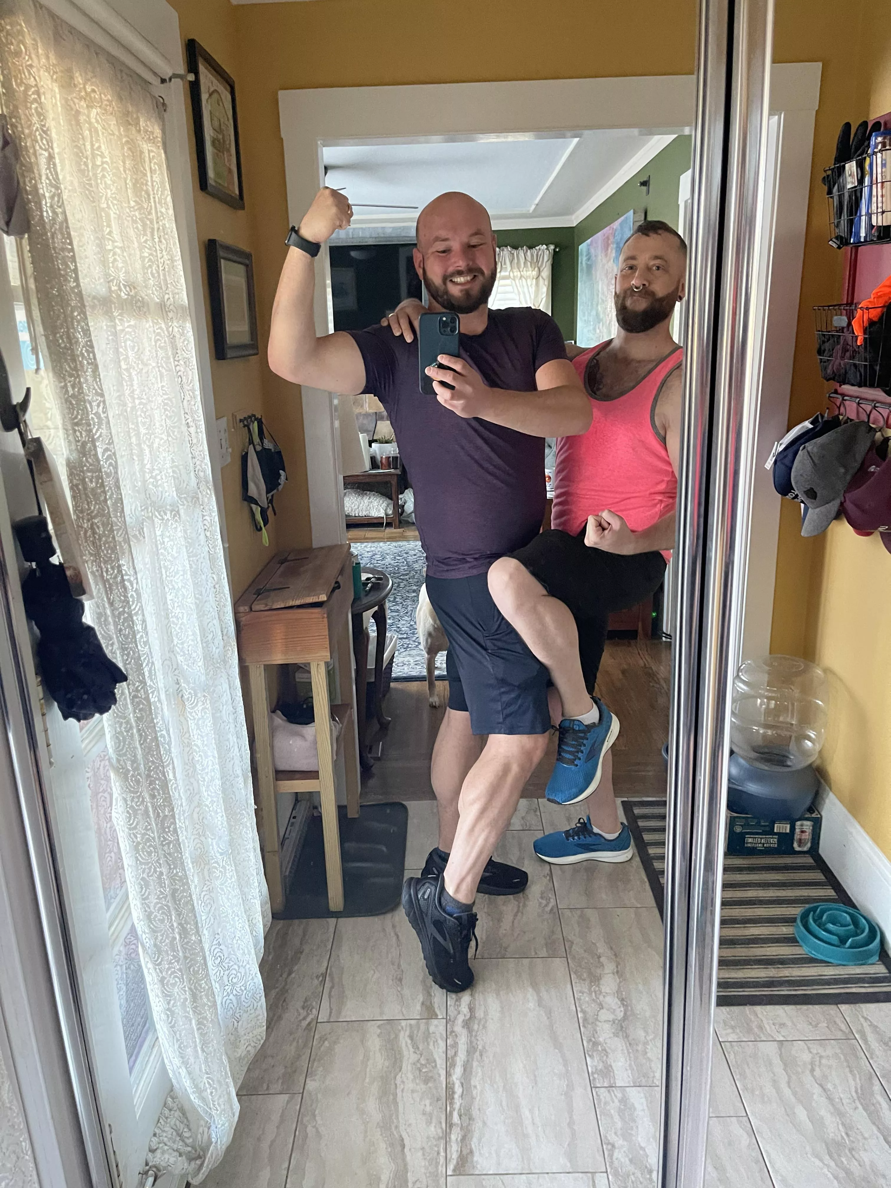Working on getting our “hot girl summer” bodies