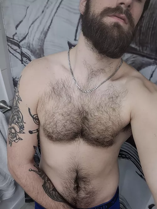 Would a tattoo look good under this chest hair?