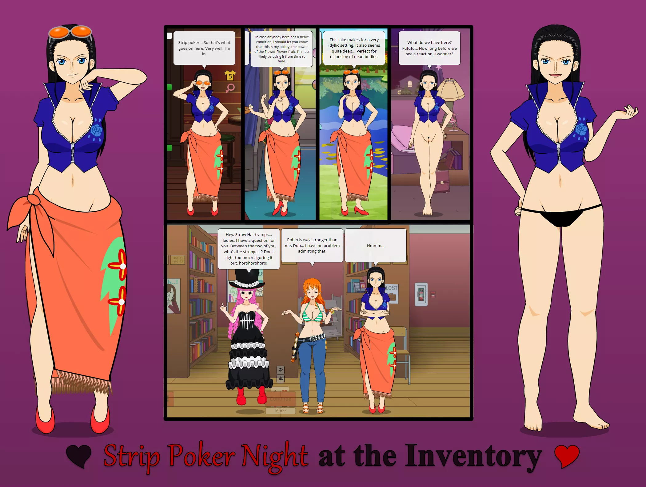 You can now play Strip Poker with Nico Robin (spnati.net)