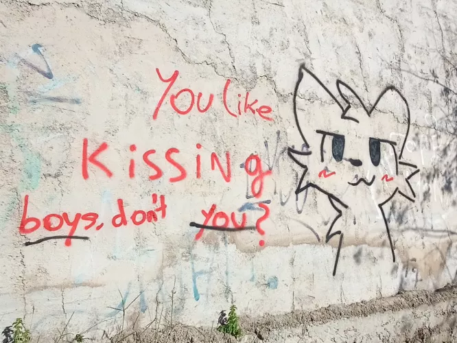 You like kissing boys, don't you? made by me and my bf