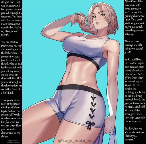 You Lost, so Now She Owns You! [femdom] [facesitting] [gender neutral pov]