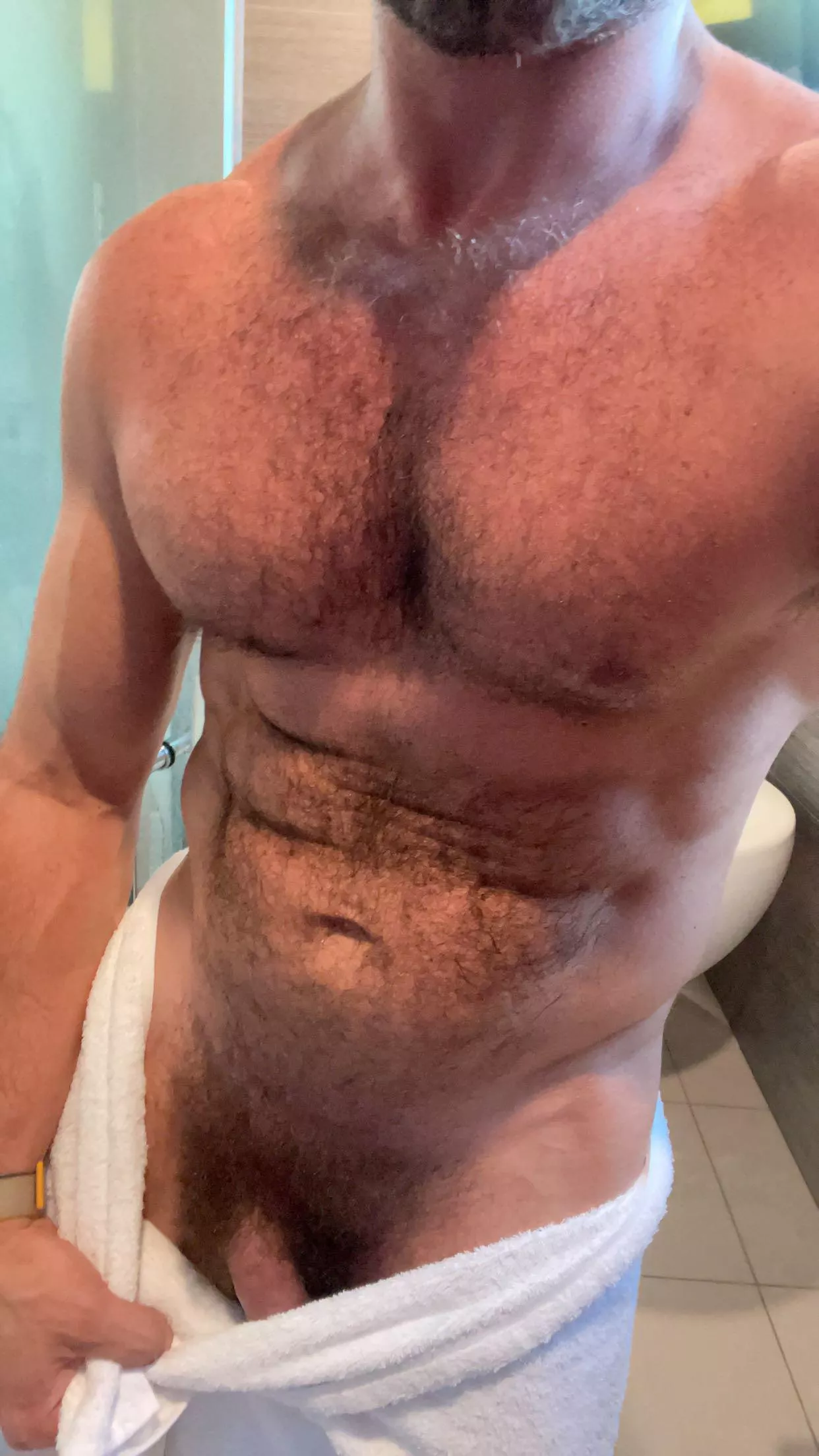 [38] Were you watching me shower, son?