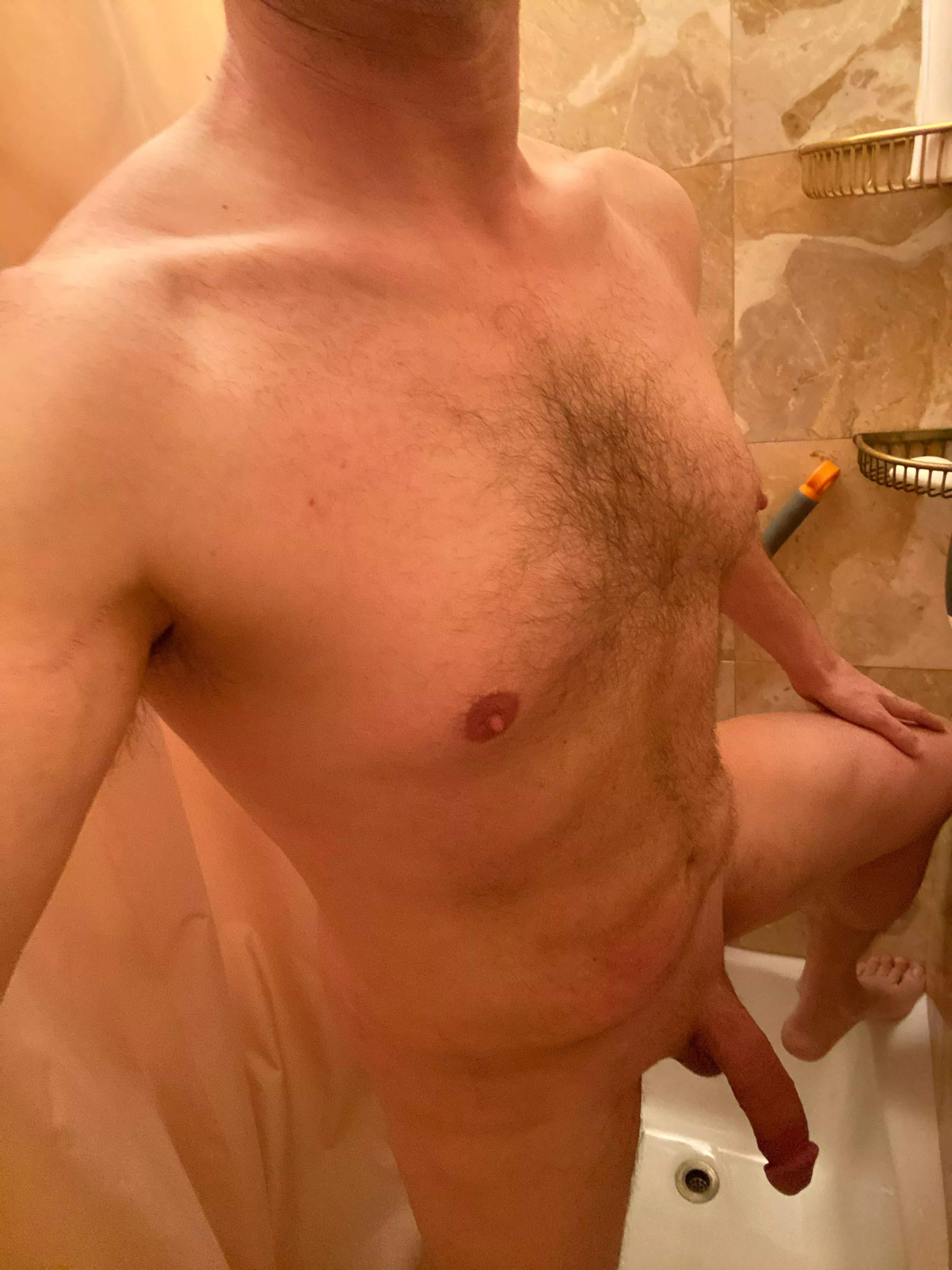 40 dad about to shower stroke