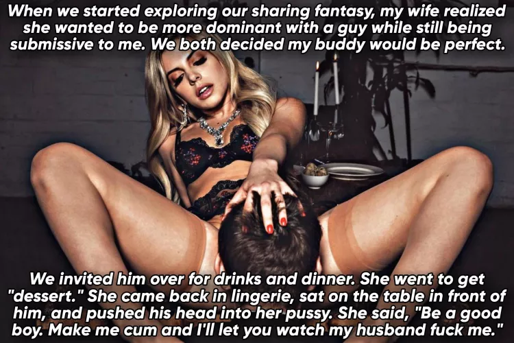 Be a good boy... I'll let you watch...