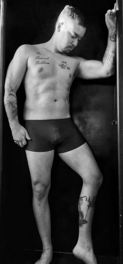 Can you tell what I’m wearing under my boxers? 🫣