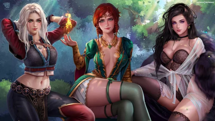 Ciri - Triss - Yennefer