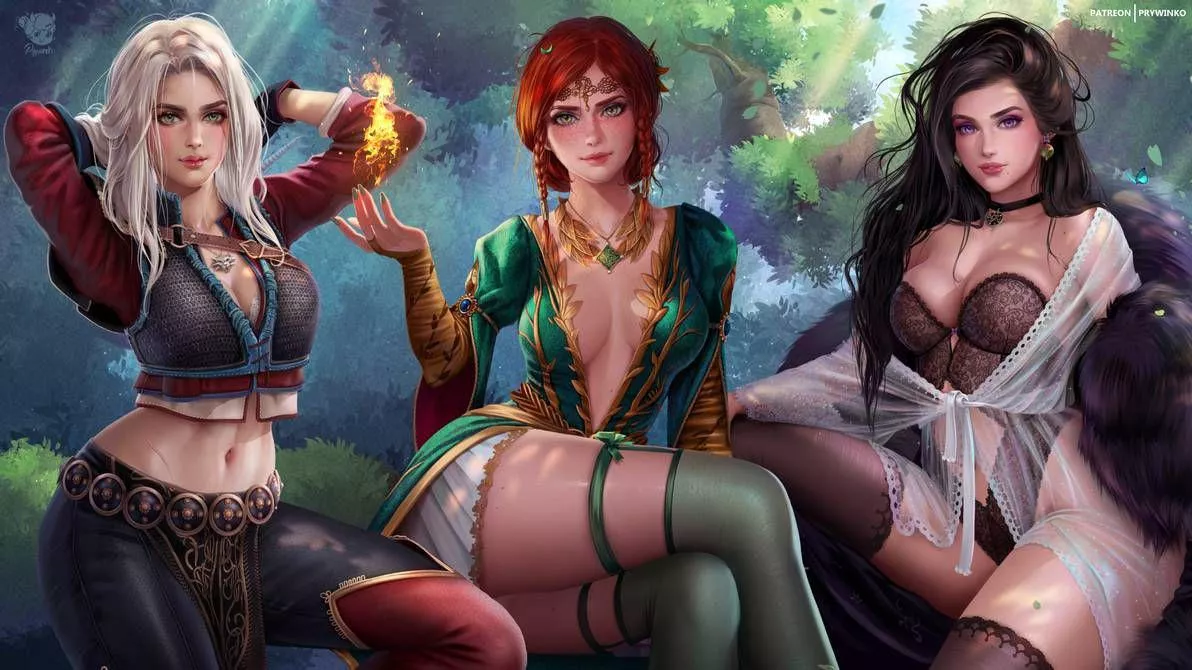 Ciri - Triss - Yennefer