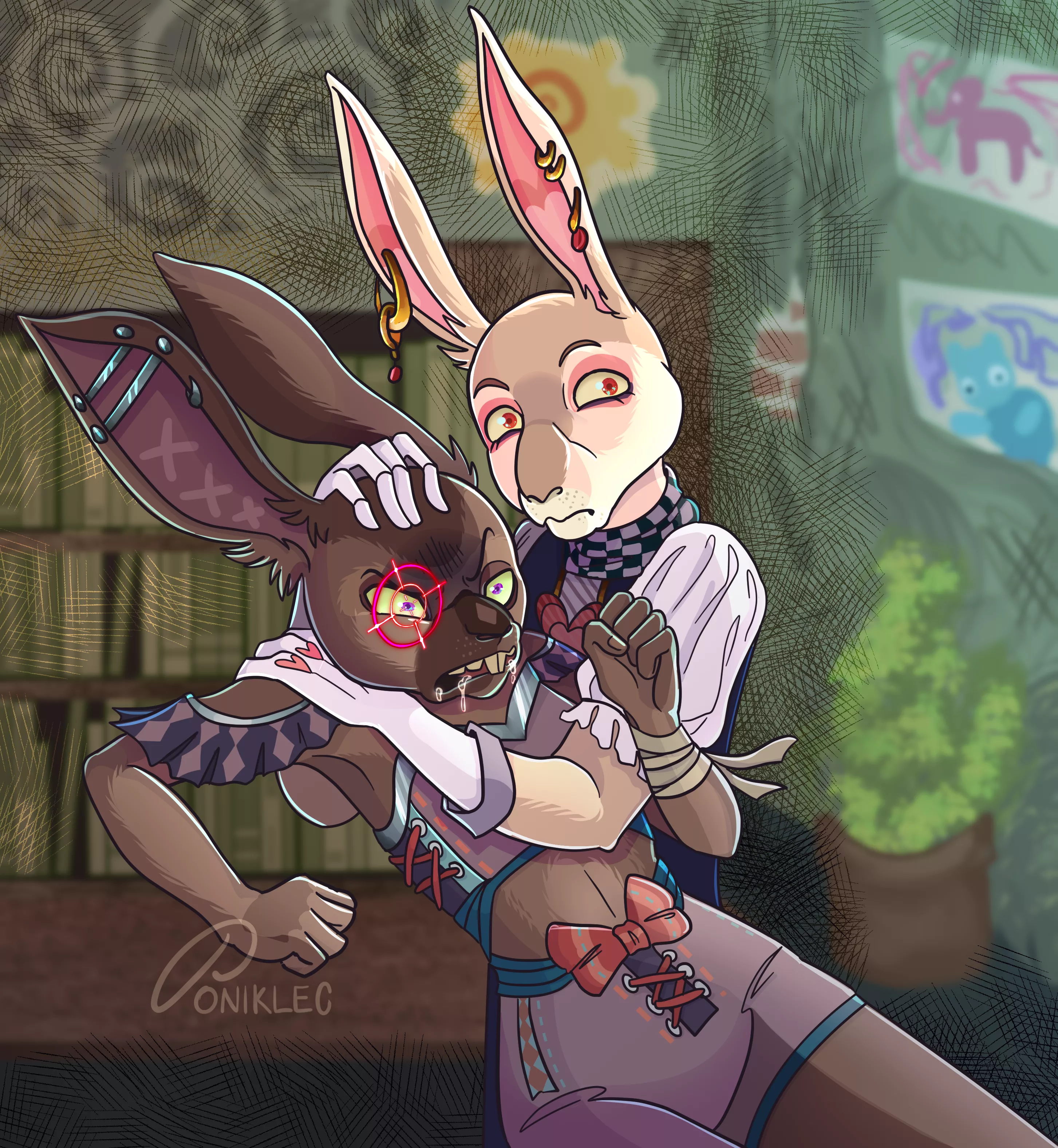 don't be mean to her boyfriend! [by @PonikIec on Twitter]