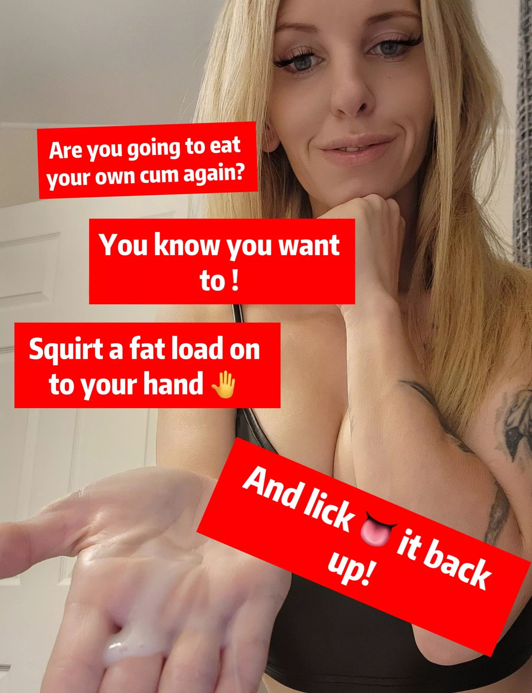 Don’t think on it you know it is eventually going to happen , get to pumping and licking ;)