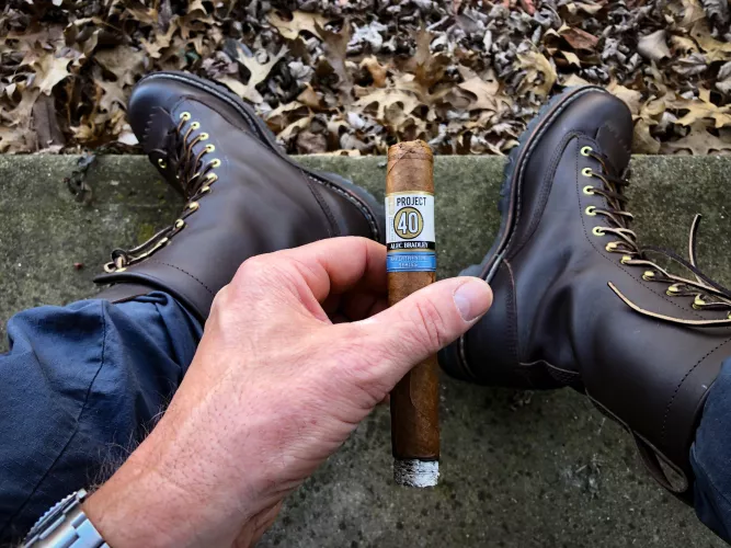 Enjoying a cigar with my Whites :)