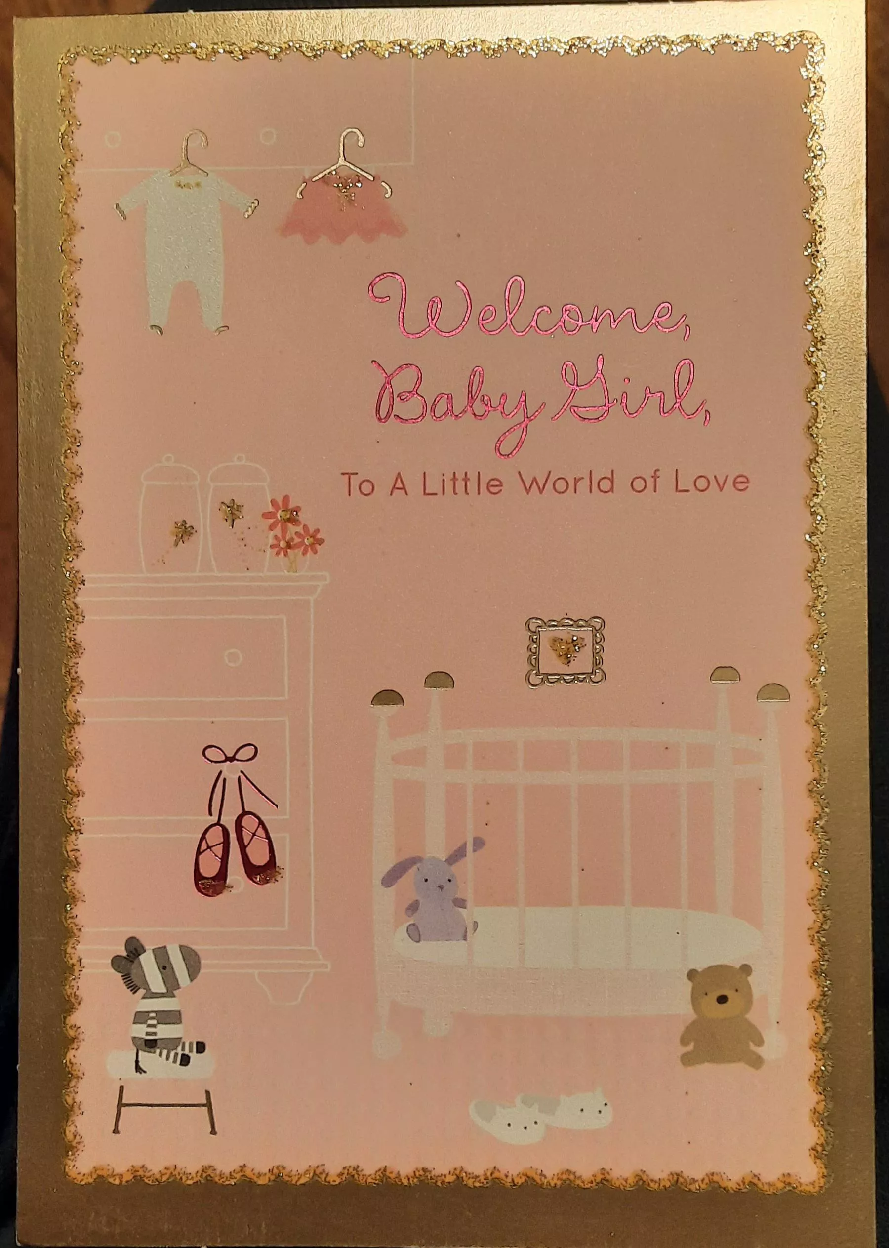 Finally connected with the perfect little and found the perfect card at CVS to give her a little welcoming gift!