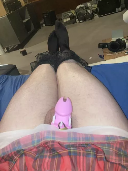 for how long should I stay locked and in my outfit?